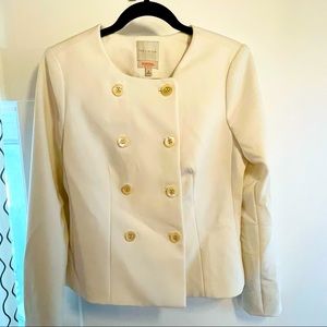 Cream Blazer with Pearlescent Buttons from Scandal Line at the Limited, M